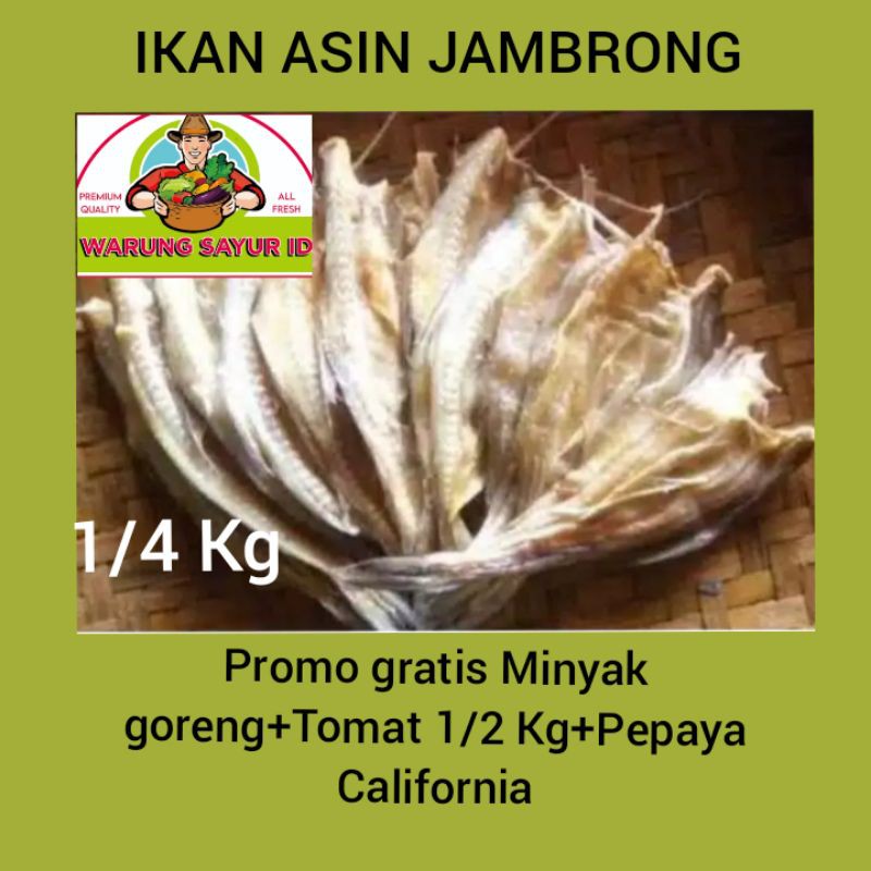 

IKAN ASIN JAMBRONG FRESH RENYAH ENAK/Ikan Online/Ikan asin Online