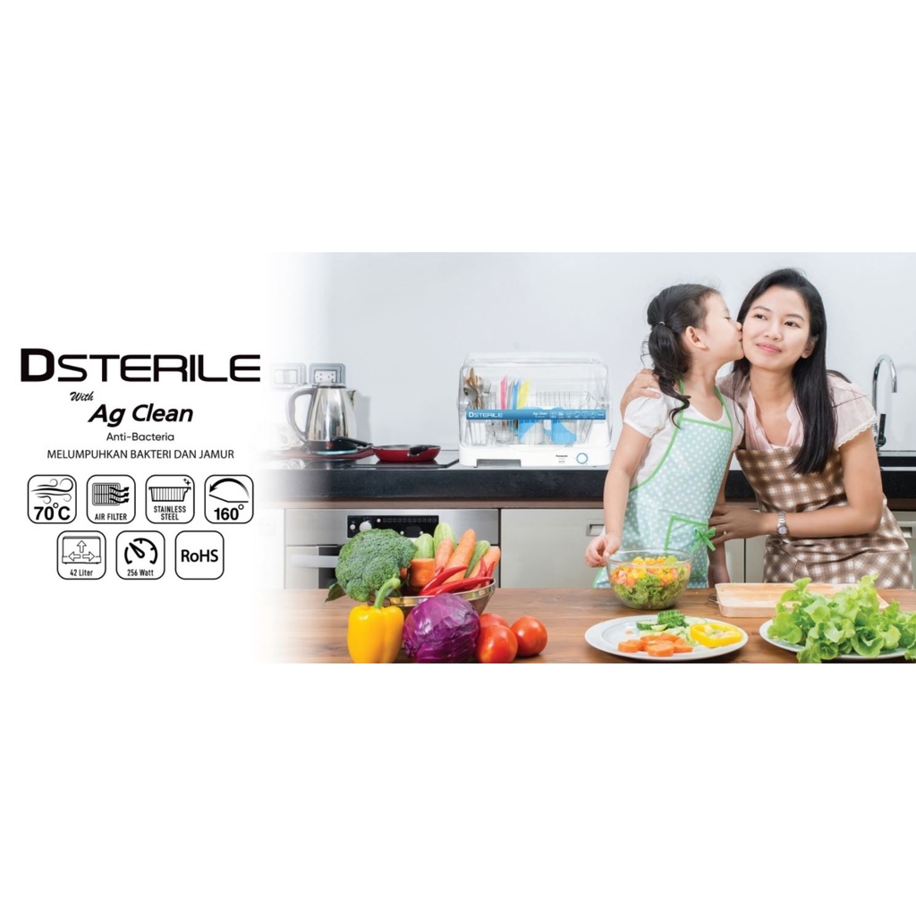 Dish Dryer Panasonic FD-S03S21 Dsterile Sterilizer Sterilisasi Bersih untuk perlengkapan makan bayi