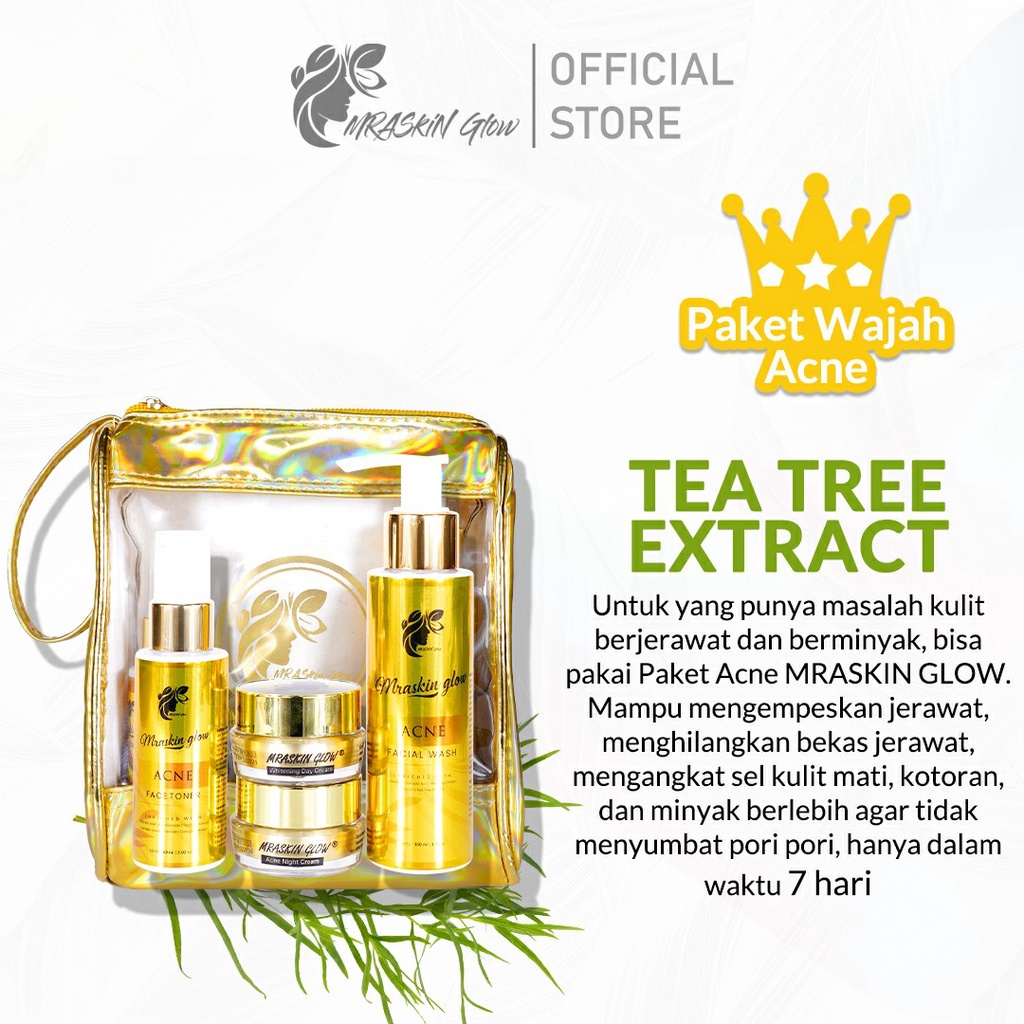 MRASKIN GLOW Paket Acne Bpom