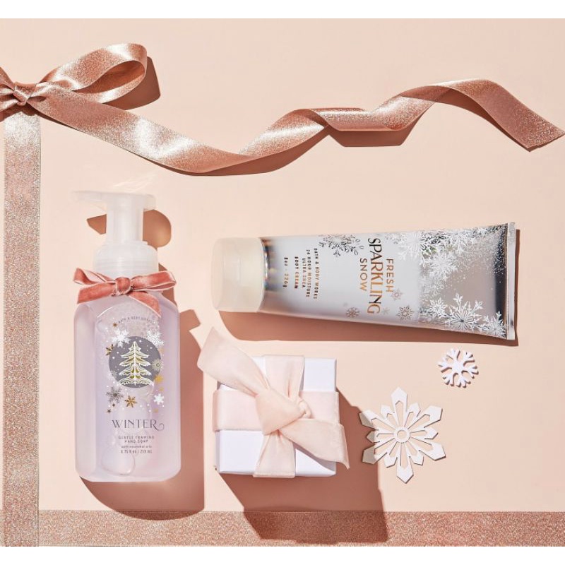 BATH AND BODY WORKS BBW FRESH SPARKLING SNOW SERIES MIST LOTION SHOWER GEL BODY CREAM HAND CREAM SHOWER GEL BODY CREAM LOTION MIST WASH WALLFLOWER ROOMSPRAY SCENTPORTABLE GENTLE GEL DEEP CLEANSING GENTLE FOAMING CREAMY LUXE