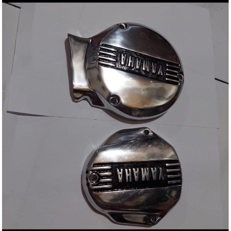 Cover tutup bak mesin magnet sirip Yamaha timbul RX king lama ckd crum