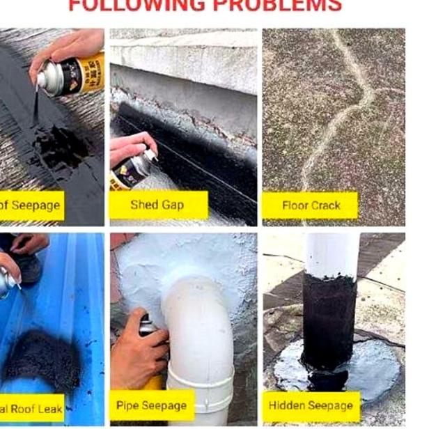 ➴ Waterproof Spray Anti Bocor Penambal Cat Karat Plingkut Kolong Mobil ♪