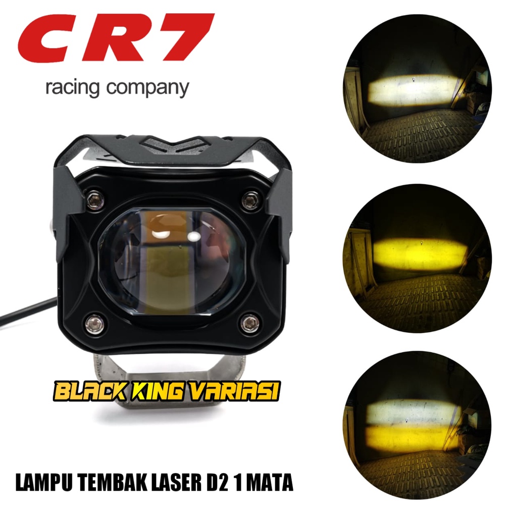 Lampu Tembak Mini Driving Led Kotak Lampu Tembak 1 Mata Lampu OWL 1 Mata Putih Kuning Waterproof Lampu Laser CR7