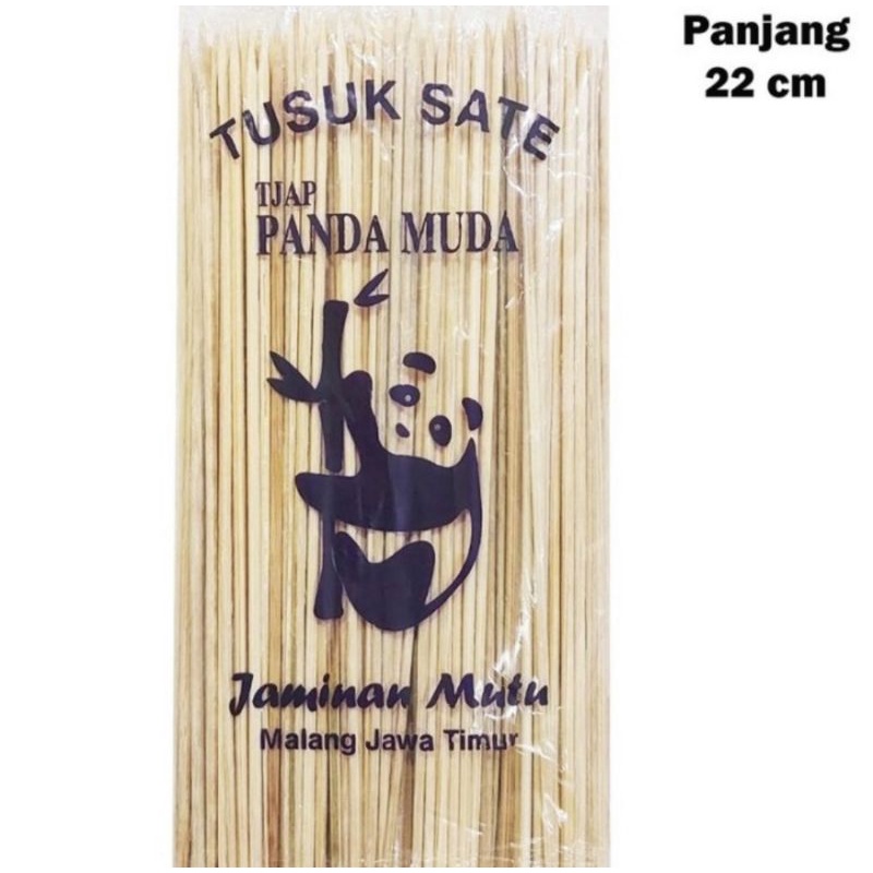 tusuk sate bambu tusuk sate cap panda tusuk cilok harga 1 bungkus