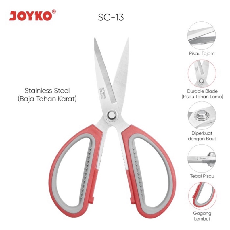 JOYKO - GUNTING BESI / PAPER SCISSORS - SC-13 / SC-848 / SC-838 / SC-828