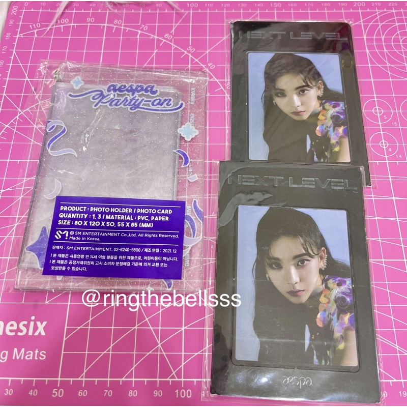 READY STOCK PHOTOMAGNET NEXT LEVEL & PHOTO HOLDER AESPA KARINA