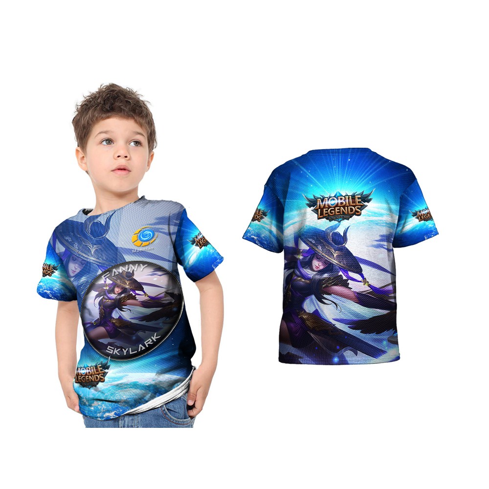 Kaos Baju Anak Fullprint New FANNY - SKYLARK Mobile Legends