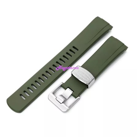 CRAFTER BLUE CB08 Rubber Strap Hijau Green Seiko King Turtle SRPE05K1