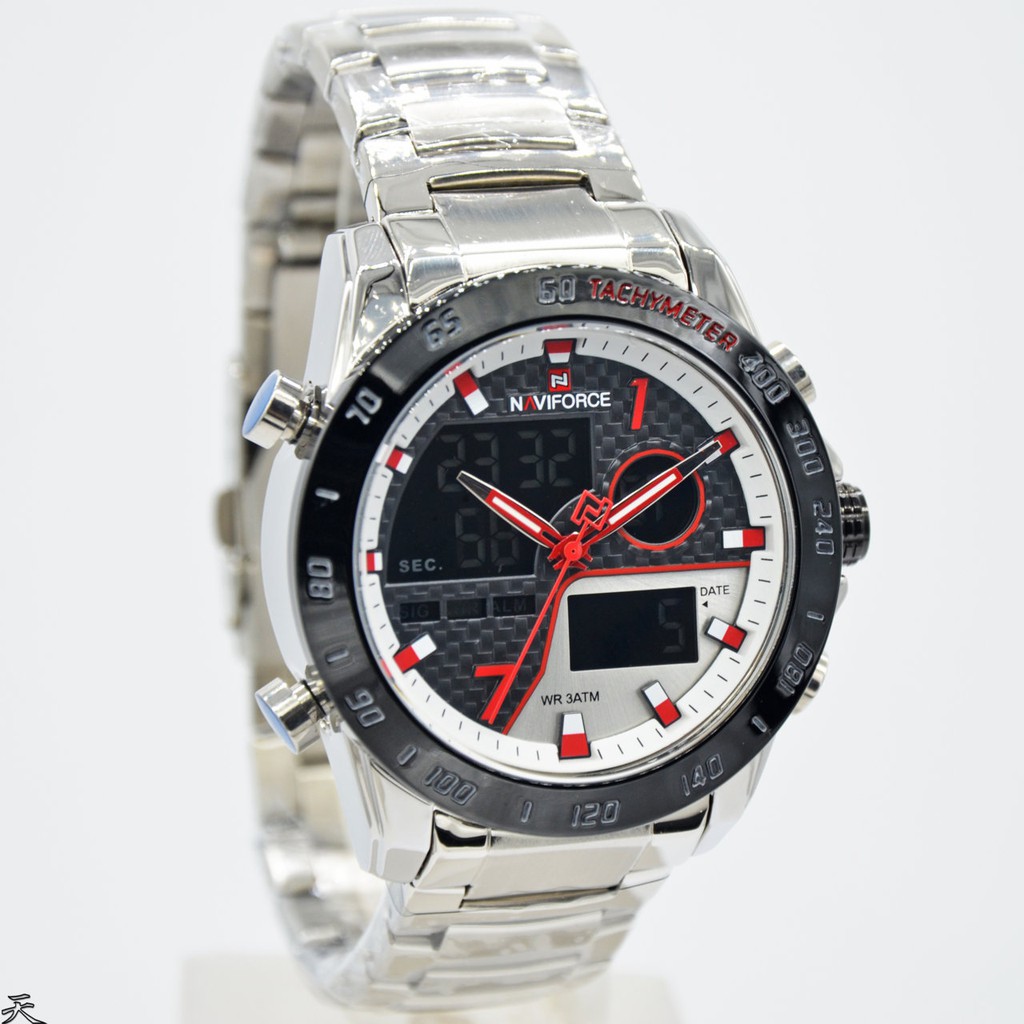 JAM TANGAN PRIA JAM TANGAN COWOK NAVIFORC* NF9171MS MURAH DM 4,4 CM