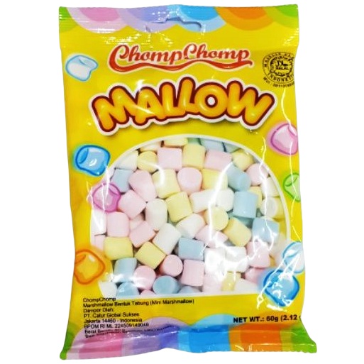 

Chompchomp Mini Mallow 60gr Chomp Marshmallow Kecil Warna-Warni