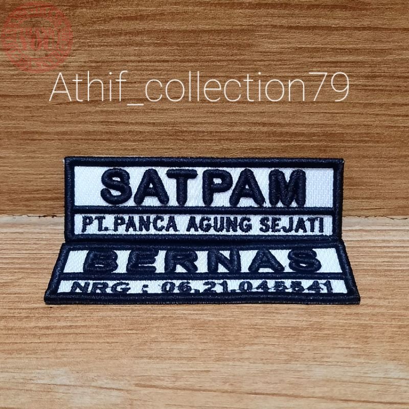 Bordir Timbul Nama Bordir Nama Timbul Papan Nama Terbaru Bordir Nama