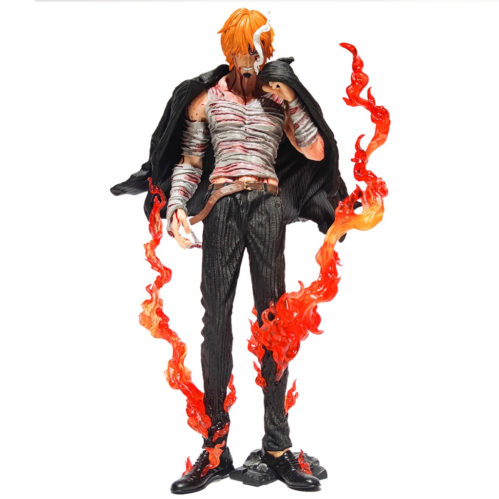 Mainan Action Figure Model Anime One Piece Sanji Flame Fighting Sanji Vinsmoke Smoking Untuk Hadiah Anak