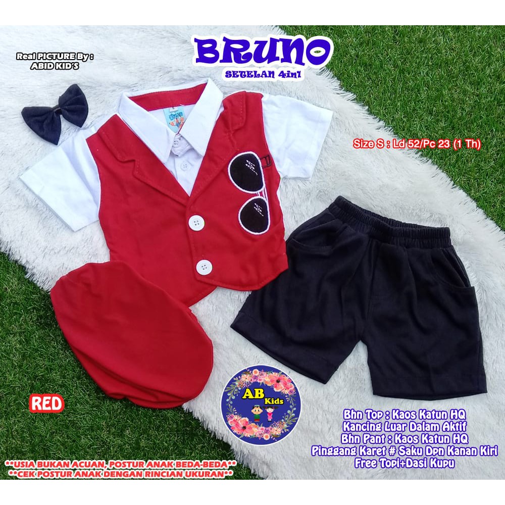 SET ANAK COWOK BRUNO ABID KIDS 0305