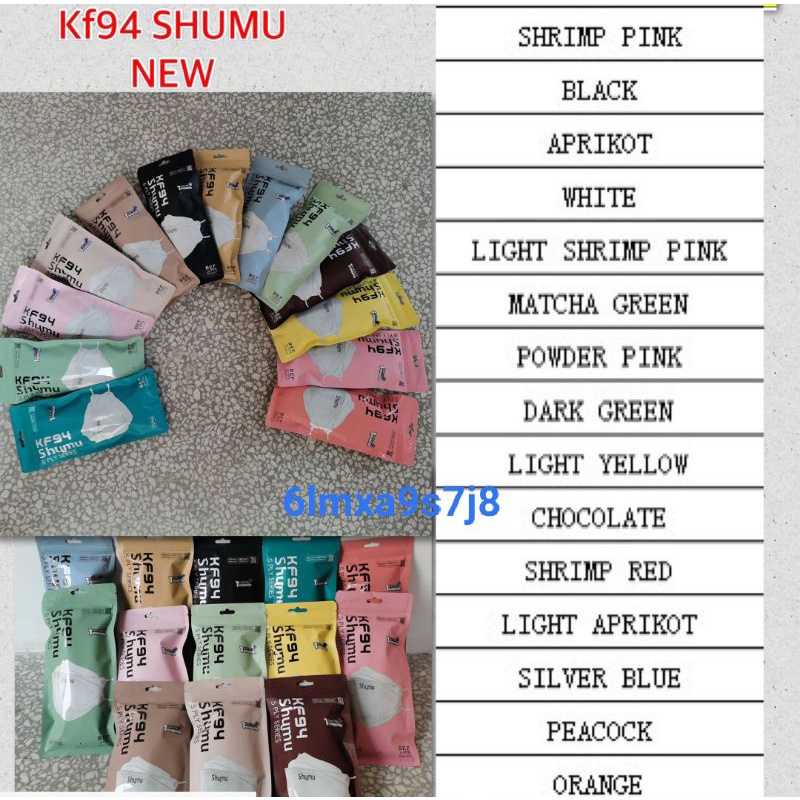 KF94 SHUMU 5ply isi 10pcs