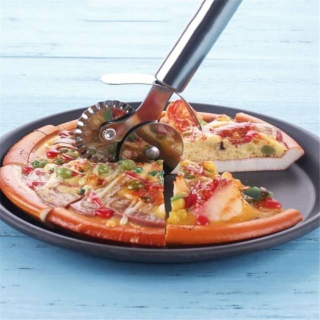 [Istana Baking] Pisau Pemotong Pizza Round Cutter Stainless