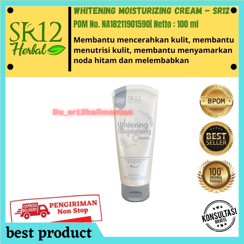 5P AMPUH  PEMUTIH BADAN BPOM, WHITENING MOISTURIZING CREAM SR12 | HAND BODY BPOM HALAL