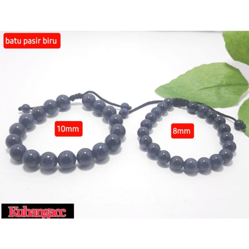Gelang batu pasir emas biru Gelang batu alami Gelang kesehatan Gelang pria wanita Gelang batu