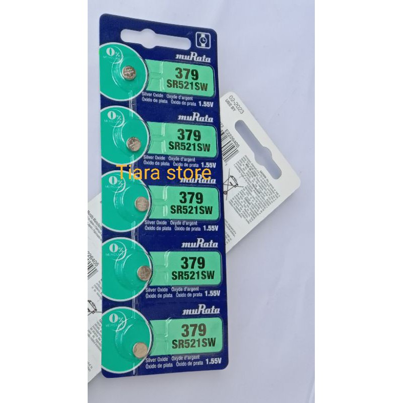 Baterai /Batre /Battery jam tangan 379/521 Murata /SR521SW Murata