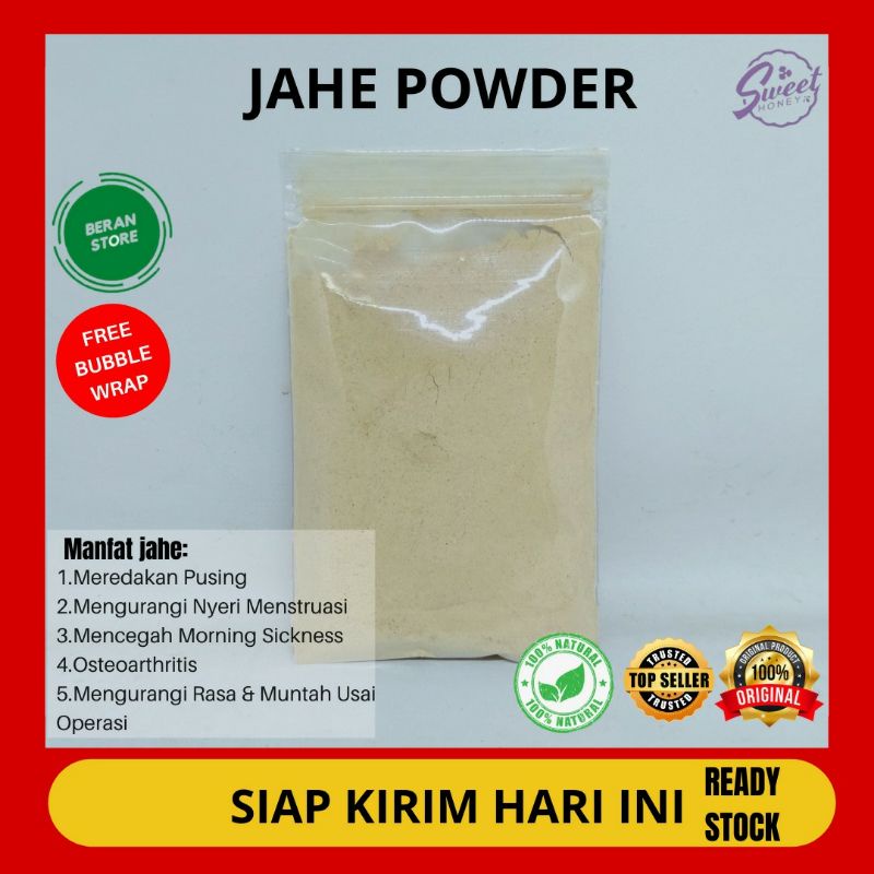 

✔ 100g Rempah JSR Jahe Bubuk Murni Asli Tanpa Gula / Ginger Powder Mencegah Mual Melawan Kanker