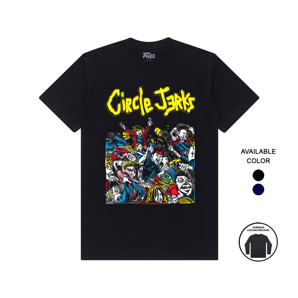 Kaos Band Circle Jerks Baju Distro Musik Punk Rock Tshirt Circel Jerk Pria Dan Wanita Murah