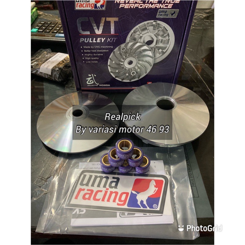 pulley uma racing vario 150 pcx 150 vario 125 new click 150 honda pulley racing uma ORIGINAL