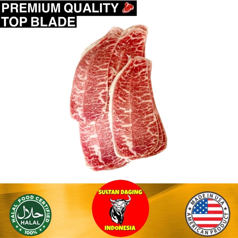 

DAGING TOP BLADE SLICE 1 KG 2-3 MM IMPORT DARI USA/ US BEEF SLICE /SLICE BEEF US/ DAGING SLICE/ BEEF