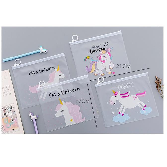 

(Sale!!) PF07 Unicorn and Panther A5 Stationery File Folder / Tempat/wadah Pensil - unicorn satu
