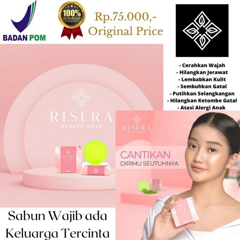 Risera Sabun Beauty Soap Original - Atasi segala keluhan kulit