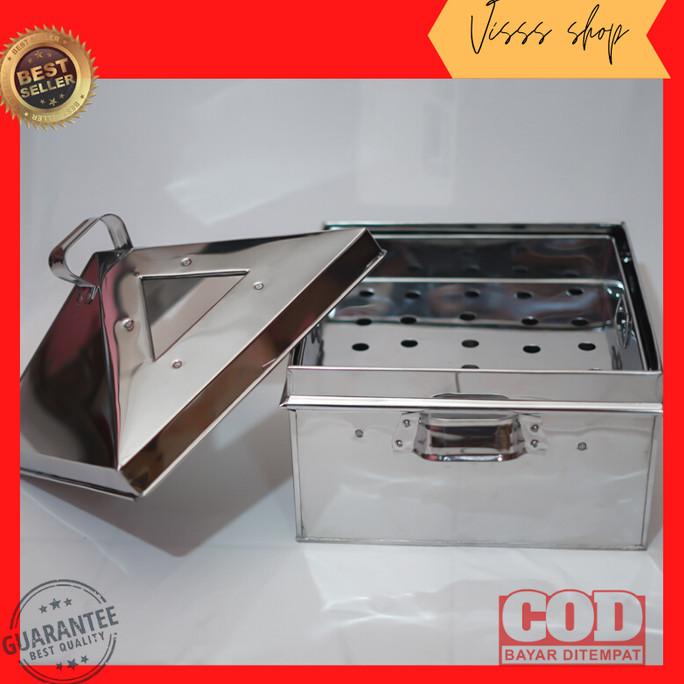 Klakat Susun Stainless kukusan kotak persegi dimsum Bolu Kukus