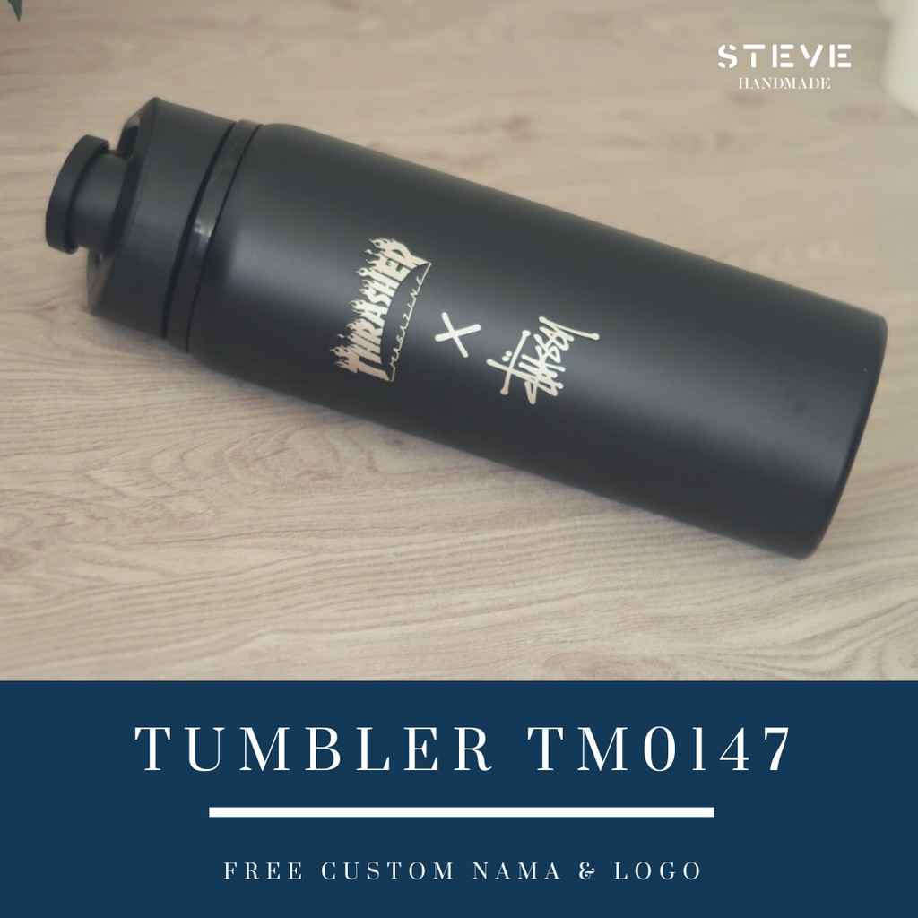 Botol minum Alumunium  tumbler travel TM0147 Custom Botol Sport