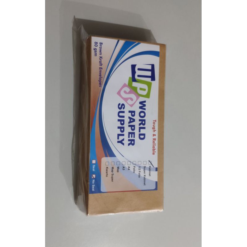 

Amplop Coklat Wps Kabinet 100 Lembar