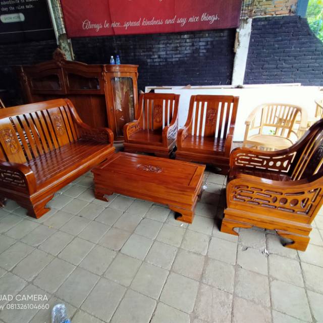 Kursi tamu model semut / Kursi tamu minimalis / kursi tamu kayu jati tua / kursi murah / kursi sofa 