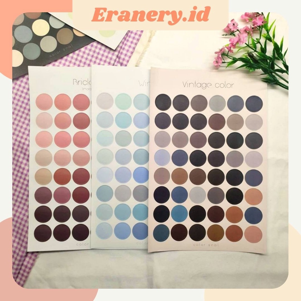 

[STICKER] Dot Sticker Sheets (Matte) /Sticker Bulat/Aesthetic/Stiker Dot.