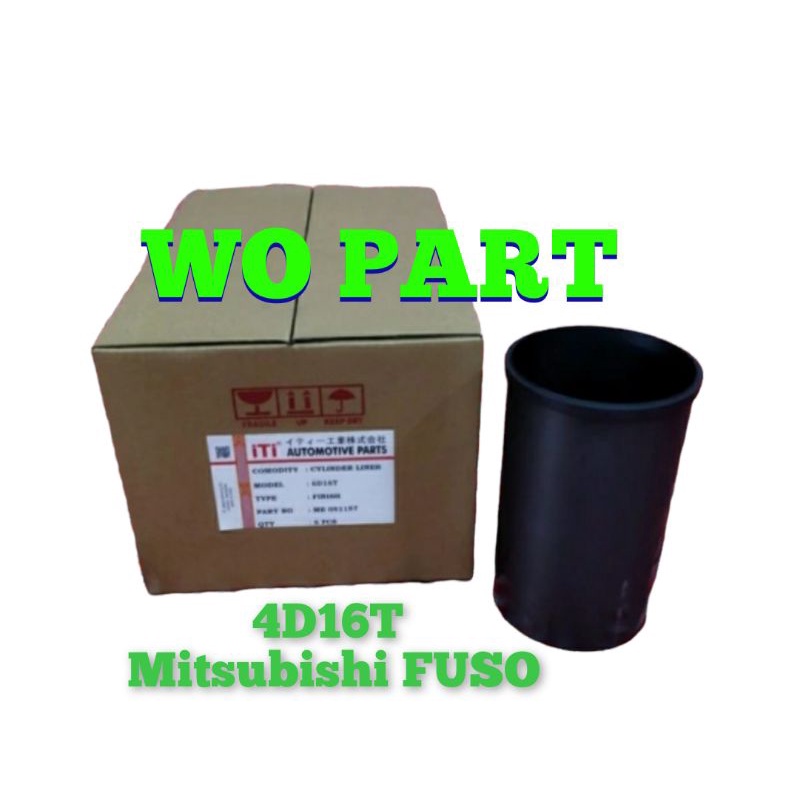 cylinder liner boring Mitsubishi fuso 6D16T finish black hitam