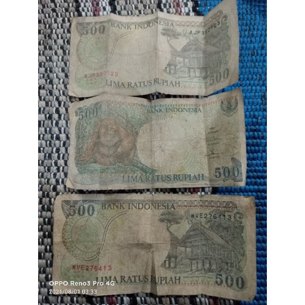 UANG KUNO 500 1992 ANTIK