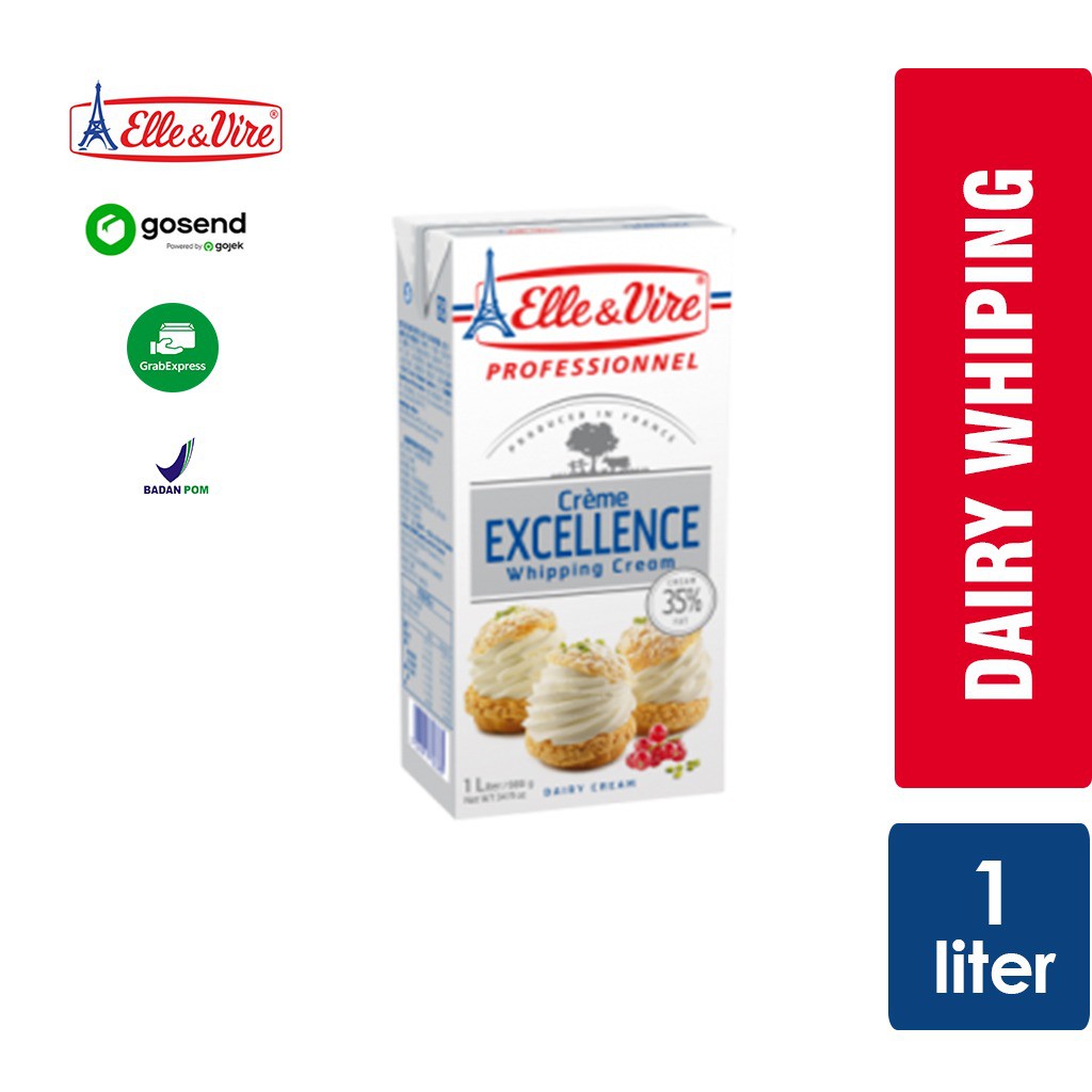 

Elle Vire Whipping Cream Dairy (1 Liter) KHUSUS GOSEND