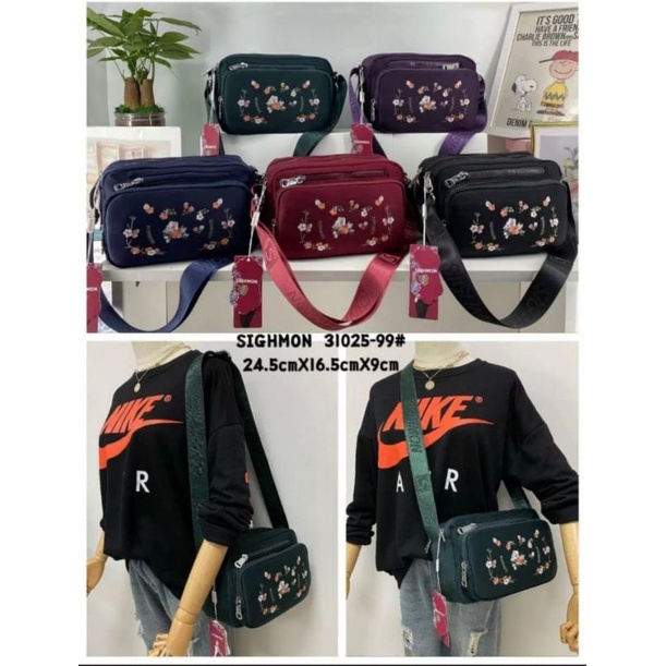 Tas Selempang Wanita Sighmon 31025-99# Original Import