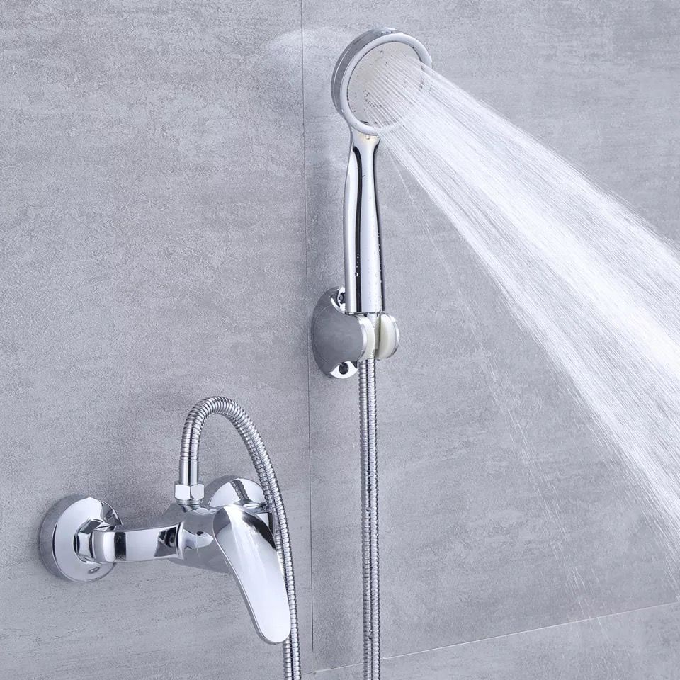 Kran Shower Kamar Mandi Kran Panas Dingin Shower Mandi Kran Shower Kuningan Pipa 1/2Inch