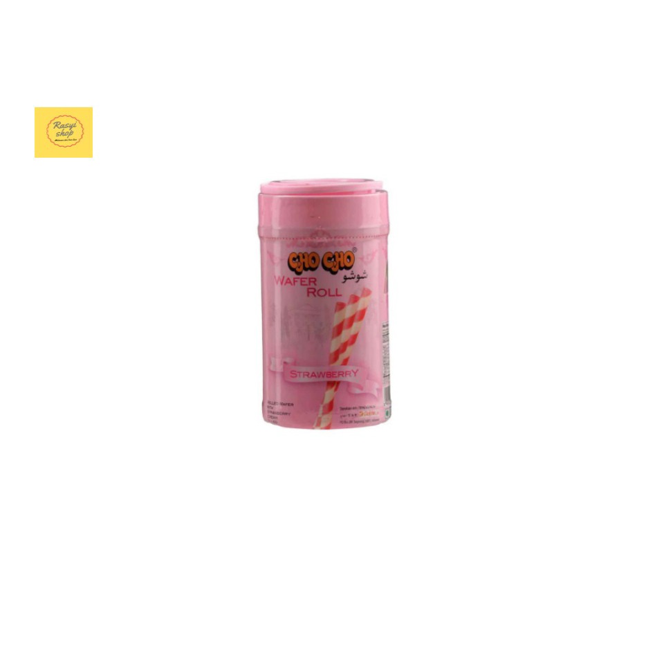 

Wafer Stick Roll Cho Cho Toples 260 Gram Rasa Strawberry