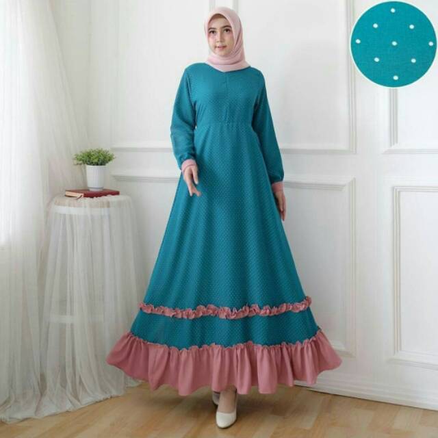 Gamis monalisa//ceruti impoet//gamis adem dan halus