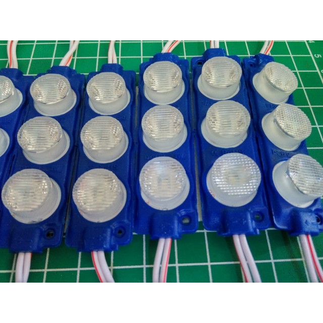 [DSP-9107] 3 LED MODUL 3030 3MATA 3 WATT 12V TYPE 7520 BIRU