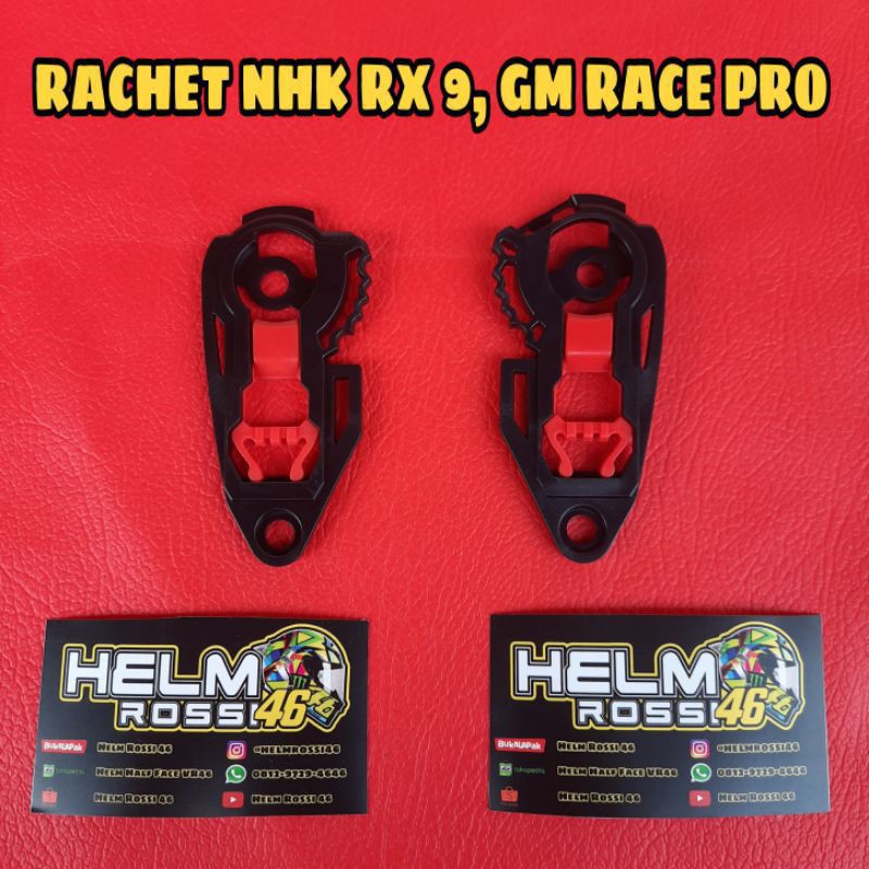 paket Flat visor nhk rx9 + Flat visor gm race pro iridium +/stiker visor