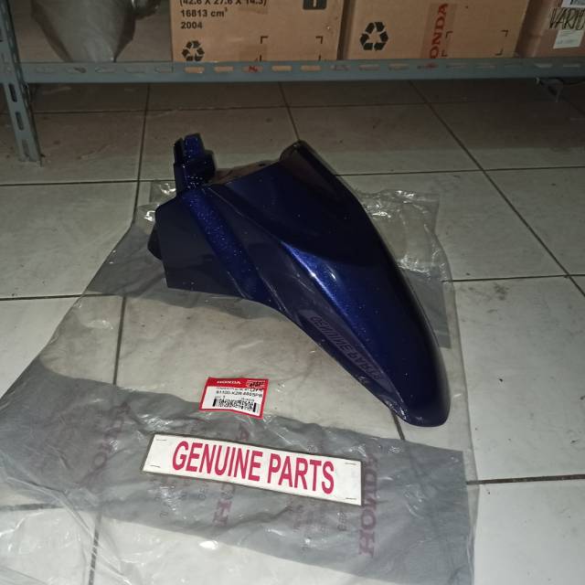 Spakbor Depan Vario Techno 125 Fi Biru Dongker 61100-KZR-600SPB Ori Orginal Ahm
