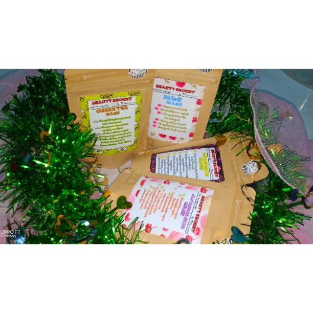 Masker organik/masker organik /masker bubuk organik / masker wajah organik