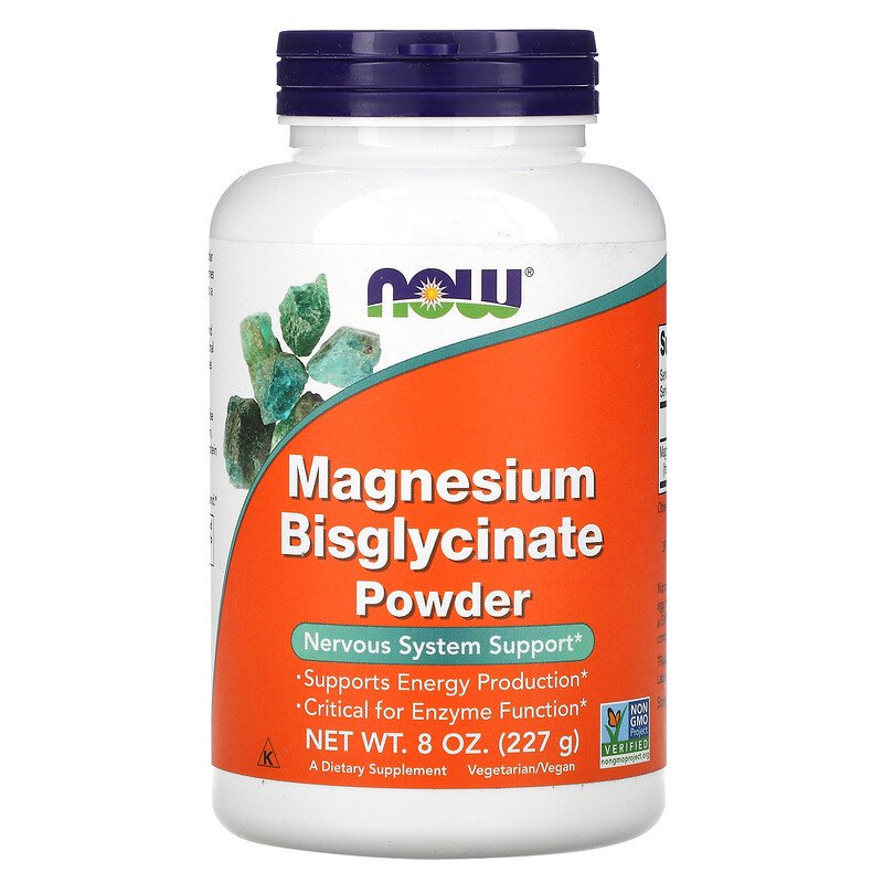 READY Now Foods Magnesium Bisglycinate Glycinate Powder 227 Gram Magnesium Glycinate Bubuk Murni