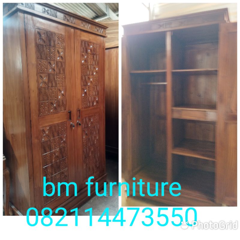 lemari pakaian jati Jepara asli