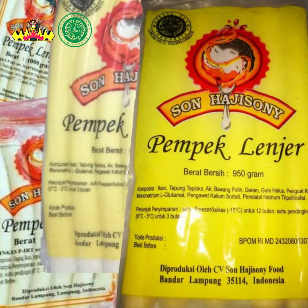 

pempek frozen pempek lenjer super sony haji soni lampung
