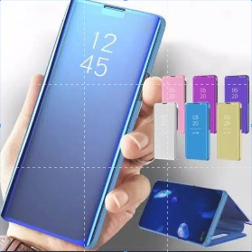 Case Flip Mirror Samsung A71 2020 Clear View Auto Lock