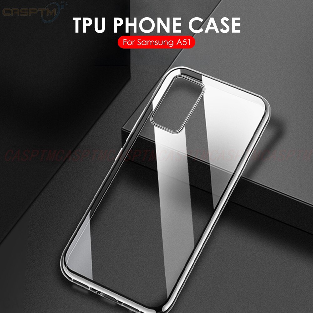 Soft Case TPU Transparan Shockproof untuk Samsung A51 a71