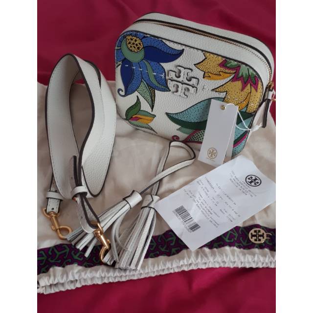 Bag Tory Burch Mcgraw Pieced Leather Camera Bag Tory Burch